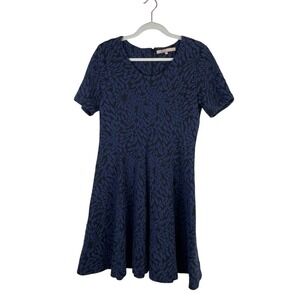 Hutch‎ Anthropologie Dark Floral Skater Fit Flare Dress Whimsigoth Cotton Size M